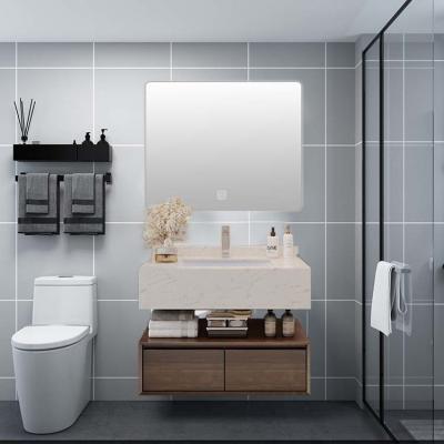 Chine ensemble de luxe 60KG de vanité de salle de bains de vanité de salle de bains de bâti de mur de 80*25*50cm à vendre