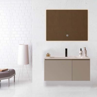 China SONSILL Wood Bathroom Vanity Floating Vanity Cabinet Nano Rock for sale