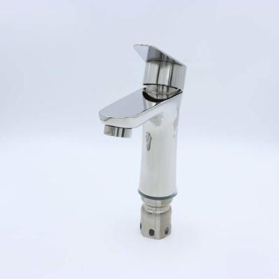 China Mirror Face Bathroom Shower Faucet Single Hole Handle Sink Water Tap for sale