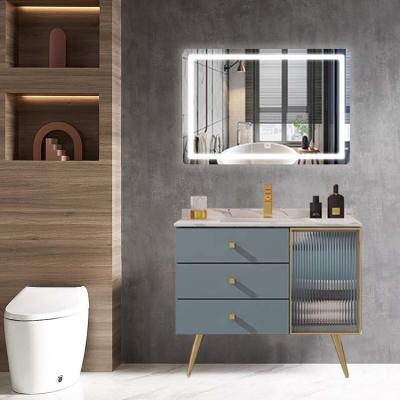 China American Style 36 In Vanity Cabinet With Sink And LED Mirror for sale