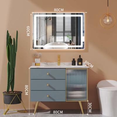 China SONSILL Bathroom Furniture Cabinets Modern Bathroom Vanity 78*60cm Mirror for sale