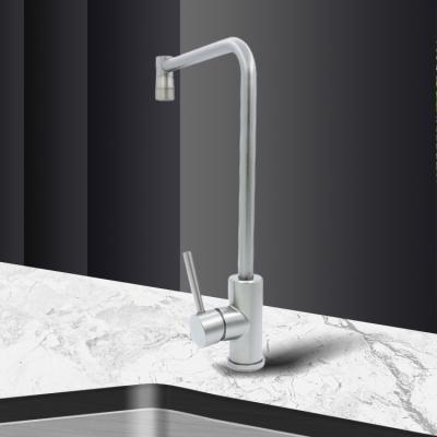China SUS304 Brushed Bathroom Vanity Faucet 304 Stainless Steel Faucet for sale