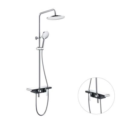 China SONSILL Hotel Luxury Brass Wall Mounted Hot and Cool Mixer Faucet Shower Cabin Set en venta