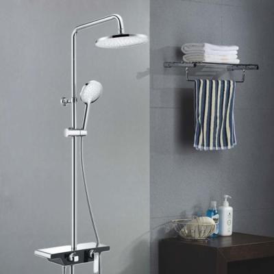 中国 SONSILL Bathroom Shower System Cold and Hot Water Brass Wall Mounted Mixer Faucet Modern Shower Set 販売のため