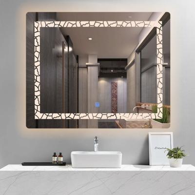 China 4mm Thick Anti Fog Bathroom Mirror Rectangle With No Magnification à venda