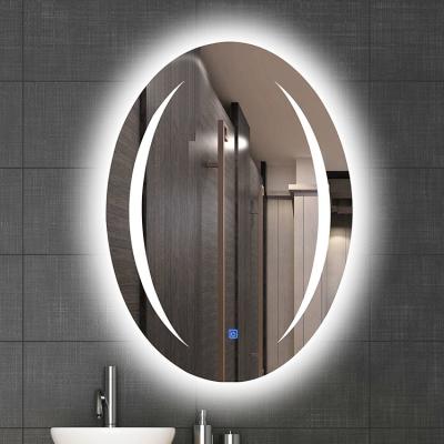 中国 800x600mm Backlit Bathroom Mirror 4mm Thickness Wall Mount Rectangle Waterproof 販売のため