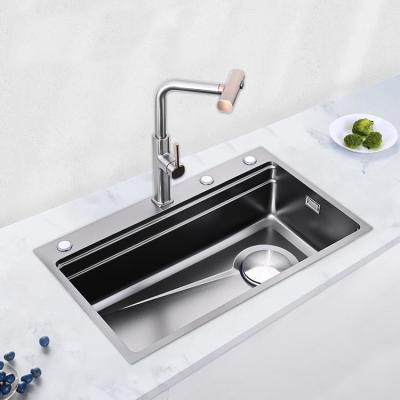 China 700*445*215mm Extra Durable 304 Stainless Steel Kitchen Sink 0.95mm Thickness Te koop