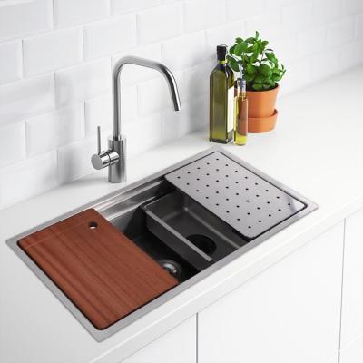 Китай SONSILL 0.95MM Thickness Luxury Single Bowl Kitchen Sink 304 Stainless Steel продается