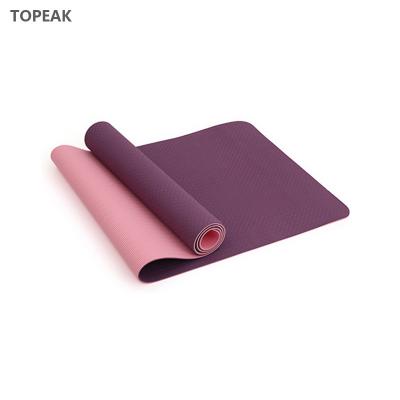 China Anti Skid Fitness Yoga Mat 7 Feet 10mm 8mm 6mm Tpe Yoga Mat Eco Friendly Travel for sale