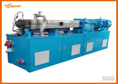 China Split Type Twin Screw Extrusion Machine , PP / PE Extruder Machine Bule Color for sale