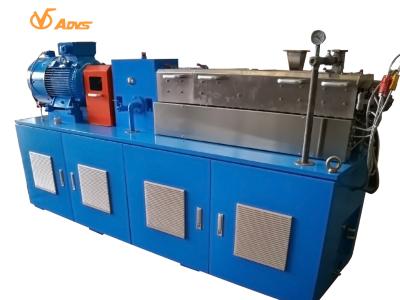 China 50kg/h-Extruder van de Laboratorium de Tweelingschroef, blauwe de Extrudermachine van Korrelco Te koop