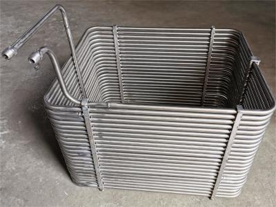 China Titanium Rectangle Frame Coil Tube With ASTM B338 For Heat Exchanger for sale