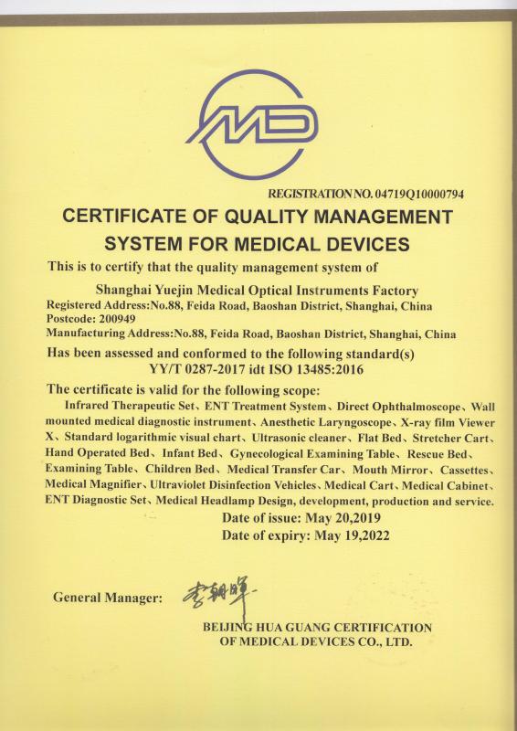 ISO13485 - Shanghai hengyue medical instruments co.ltd