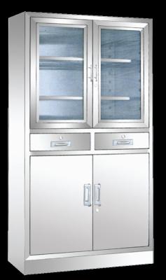 China Valuable Medicine Storage Stainless Steel Medical Cabinet , Steel And Glass Cabinet for sale
