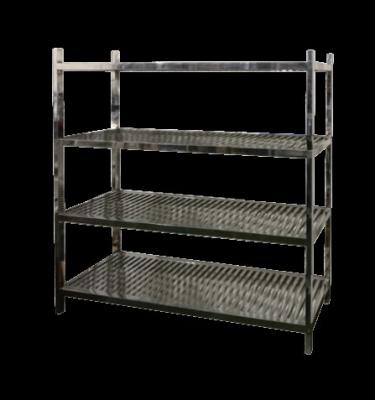 China Multi Layer Medical Stainless Steel Shelf Standard Size For Hospital for sale