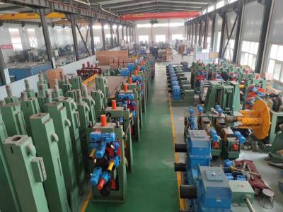 China Dia 60 Mm Erw Pipe Mill Round Green Welded Pipe Making Machine for sale