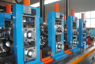 China Blue Welded Automatic Tube Mill Production Line 90m/Min Pipe Size 20*20-60*60mm for sale