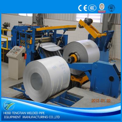 China Galvanised Steel Sheet Slitter Cutter Machine With Circular Knife Blade PLC Control for sale