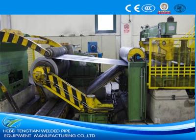 Chine Machine de fente roulée de bobine pour le contrôle de PLC d'acier avec la vitesse réglable de la lame SKD11 à vendre