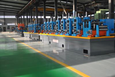 China Automatic Diameter 13-50 x 0.6-2 mm steel plate ERW pipe mill line workshop machine to make square tube for sale