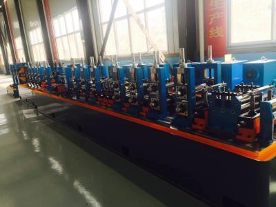 China Galvanised Steel ERW Pipe Mill Line Blue Color Energy Saving 120m / Min Running Speed for sale