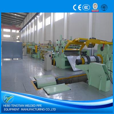 China 25 Strips Slitting Line Machine , PLC Control Steel Sheet Slitting Machine for sale