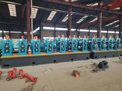 China High Precision Manufacturing Steel Pipe Production Line Voltage 380v / 440v for sale