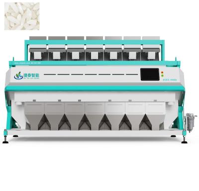 China Máquina de clasificación de color de arroz óptico multipropósito 7 trampolines Máquina de procesamiento de arroz en venta