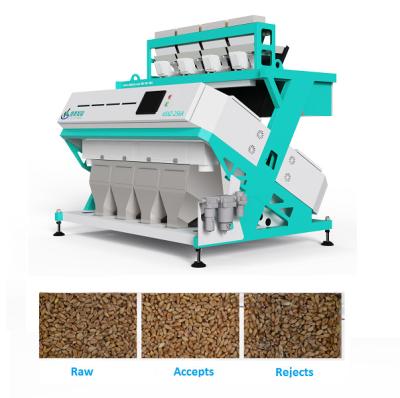 China 4 Chutes 256 Channels Grain Color Sorting Machine For Wheat / Corn for sale