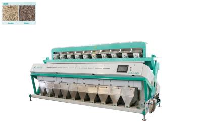 China High Accuracy Wheat Corn Sorting Machine 10 Chutes 6kwh For Rice Processing for sale