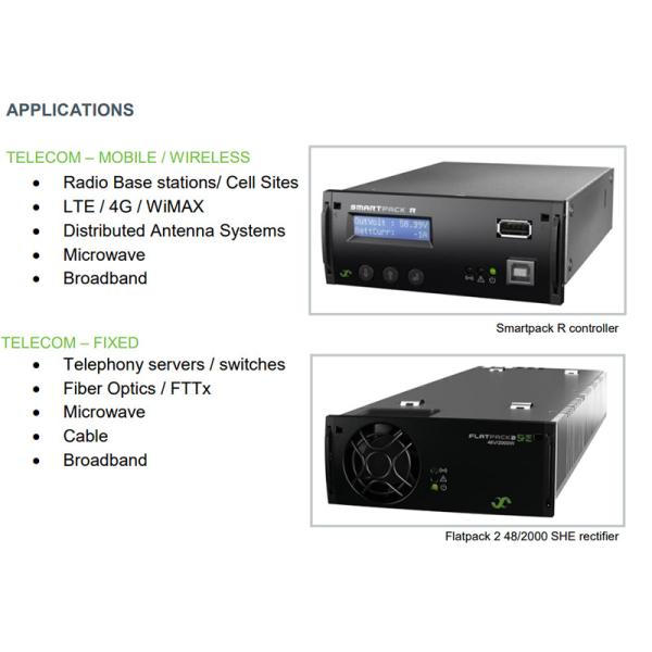 Quality 32A /60A Telecom Hybrid System Eltek Rectifier Flatpack2 2U Integrated for sale