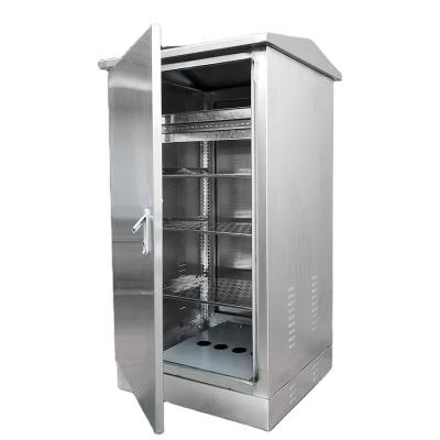 China OEM Stainless Steel SS316 Telecom Battery Cabinet With Air Conditioner Cooling System for sale