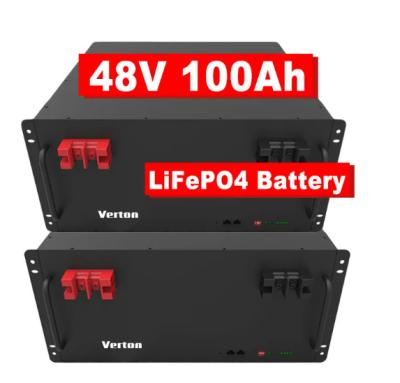 China Verton 3kw 5kw 10kw 15kw Batería de litio 48v 300ah 200ah 100ah vida útil 4 baterías solares en el sistema Solarsp eicher. en venta