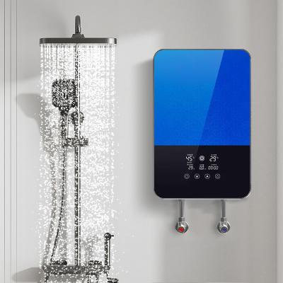 Cina Blue Tankless Induction Water Heater 220 Volt Wall Mounted Touch Control in vendita