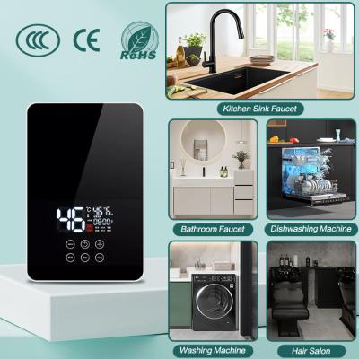 China Mini Tankless Water Heater Wall Mount Instant Bathroom Water Heater 5.5KW en venta
