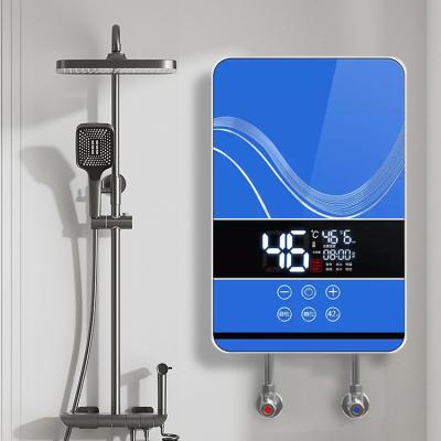 China Bathroom Instant Electric Heating Water Shower 6000W Stainless Steel zu verkaufen