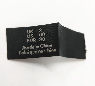 China Sustainable Factory Custom Shiny Garment Labels Apparel for sale