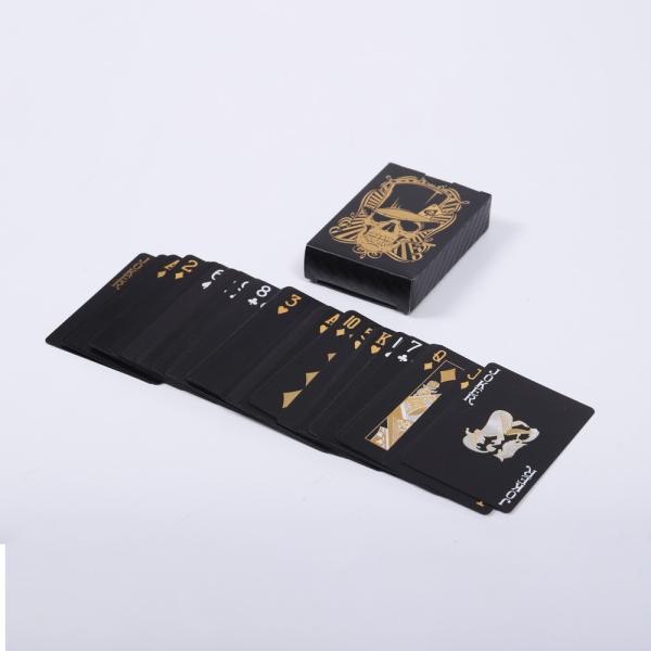 Quality Personalised Black PVC Playing Cards Custom Printing for sale