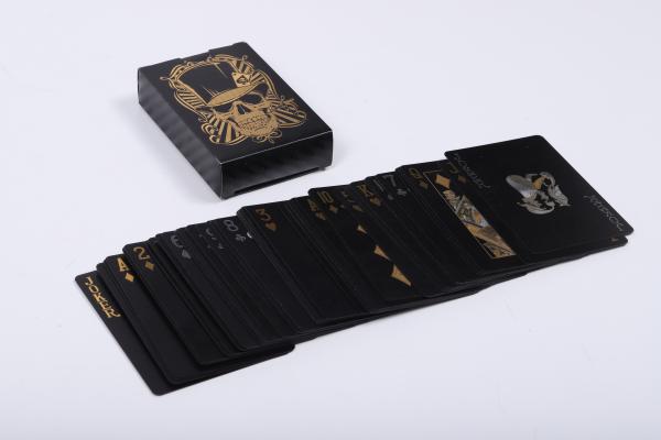 Quality Pantone Color Custom Printed Playing Cards Order Online Matte Black for sale