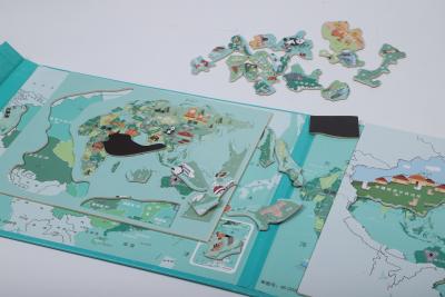 China Magnético Educativo Personalizado Puzzle de Puzzle Mapa Chinês Não Tóxico à venda