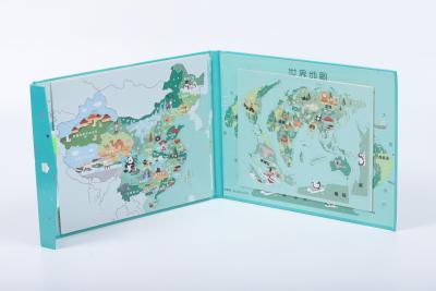 중국 지구 지도 자석 퍼즐 보드 3살짜리에게 맞춤 판매용