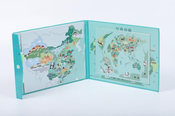 Quality Earth Map Magnetic Jigsaw Puzzle Board Personalised For 3 Years Old for sale