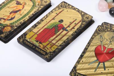 China Tarot Temática Personalizado de plástico de juego de cartas personalizado mazo de cartas a granel en venta