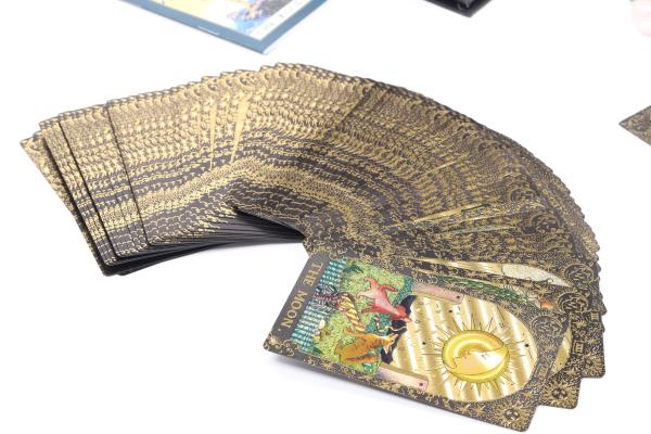 Quality Tarot Themed Custom Plastic Playing Cards Custom Deck Of Cards Bulk for sale