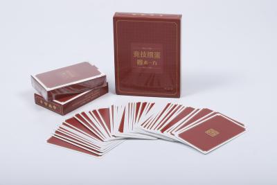China Tarjetas de juego con tema de papel laminado 52 Poker ODM en venta