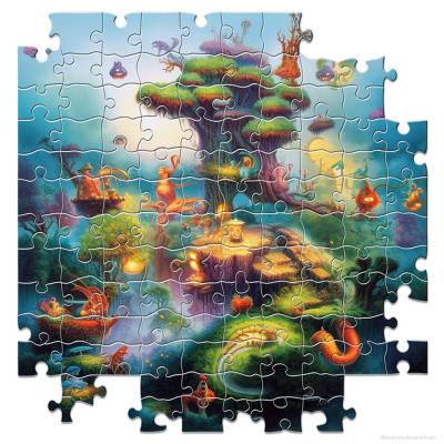 China Sturdy Cardboard Puzzle Jigsaw For Indoor Family Activity for sale
