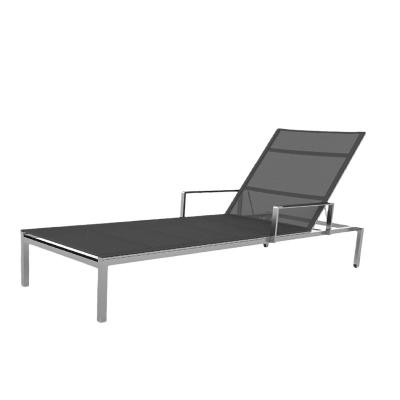 China Outdoor Sun Lounger Patio Pool Chair Aluminum Material Poolside Furniture Beach Lounger chair for sale