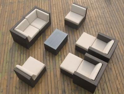 China PE Rattan wicker patio sofa sets Hot design Outdoor garden Furniture for sale