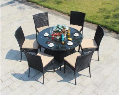 China PE Rattan wicker chair Hotel Aluminium Outdoor Garden Patio chair and table for sale