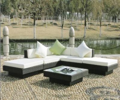 China Leisure Aluminium PE Rattan Outdoor Wicker Sofa sets Garden Backyard wicker Patio sofa furniture for sale